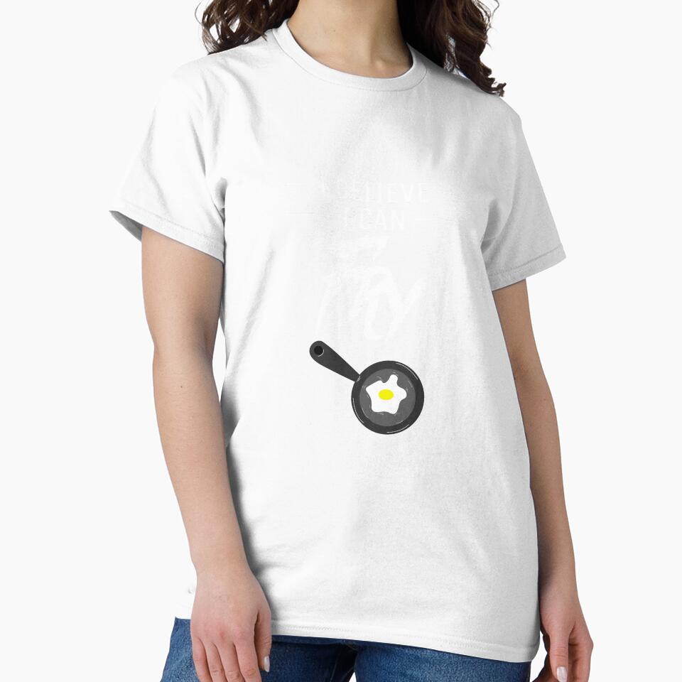 Funny Frying Pan Chef Cooking Artwork Classic T-Shirt